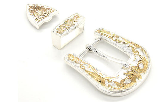 Custom Logo Silver Plated Pin Belt Buckles 35MM With Simple Appearance supplier